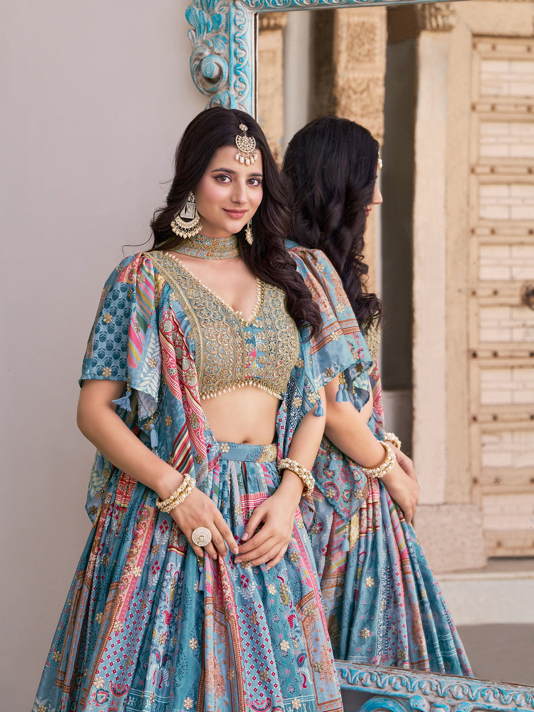 A Palette Of Joy Chinnon Silk Lehenga