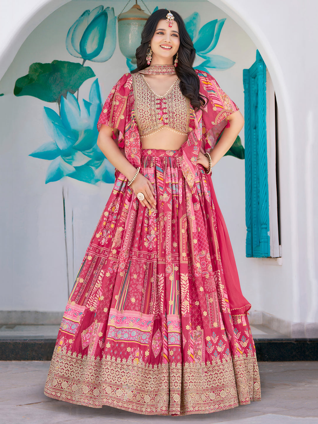 A Palette Of Joy Chinnon Silk Lehenga