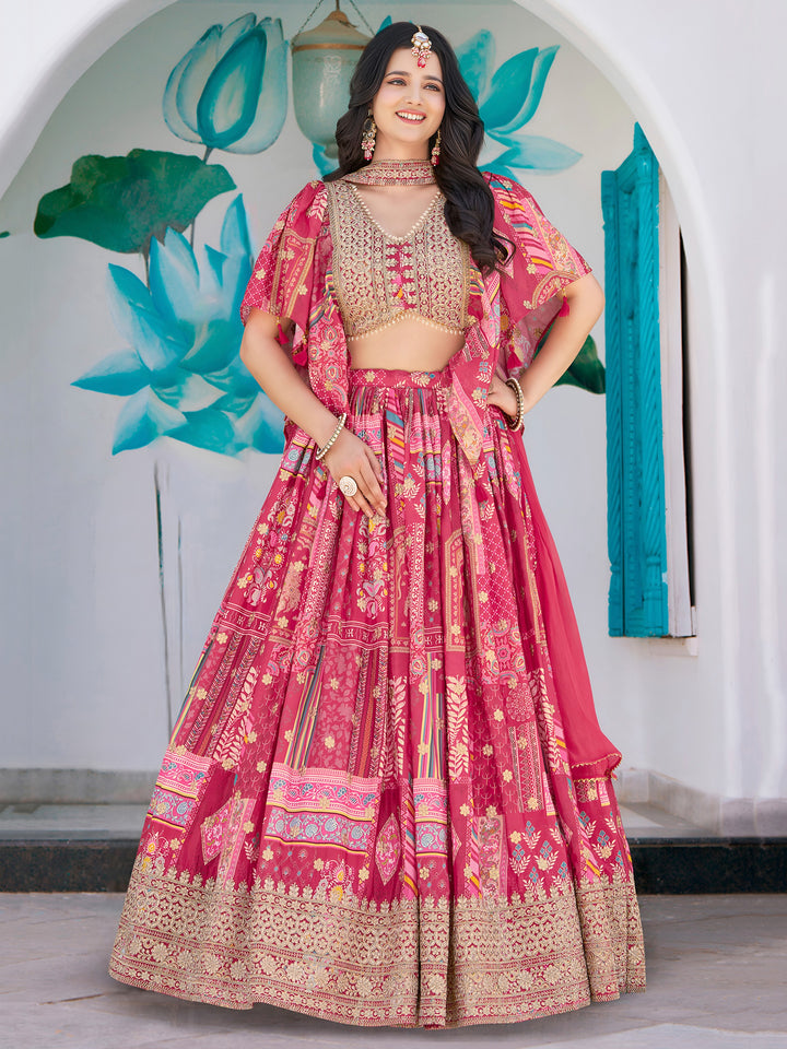 A Palette Of Joy Chinnon Silk Lehenga