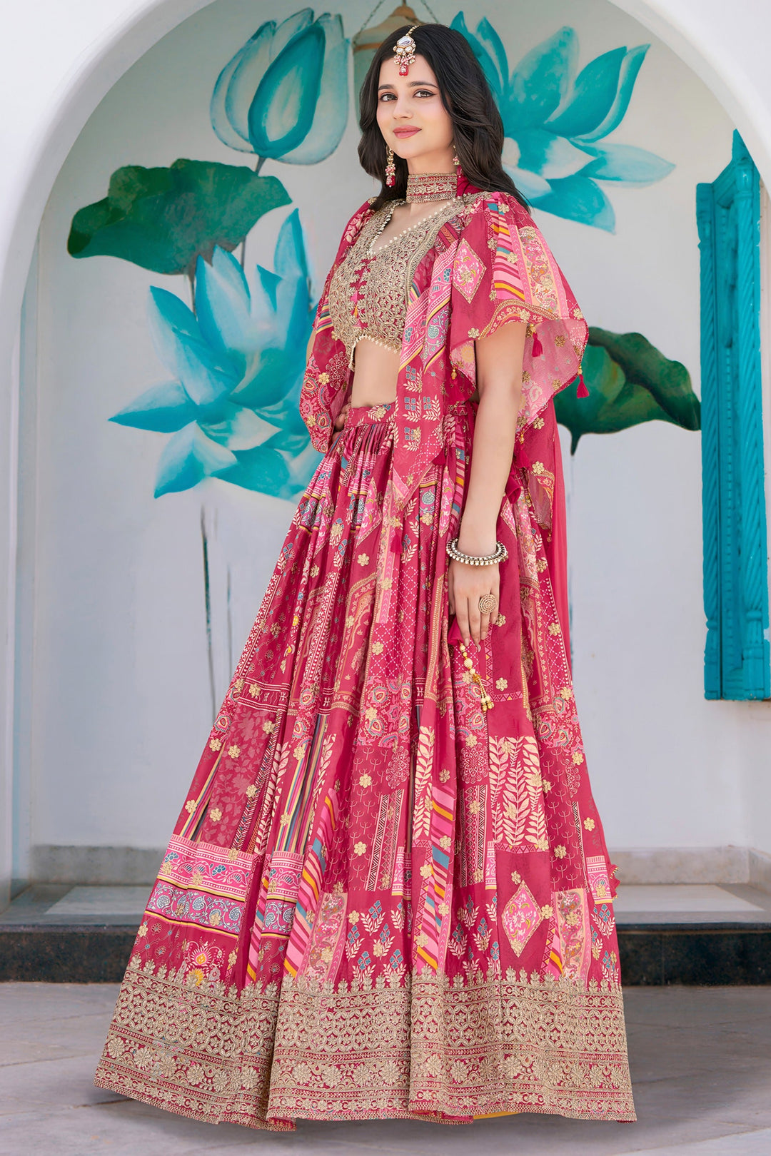 A Palette Of Joy Chinnon Silk Lehenga