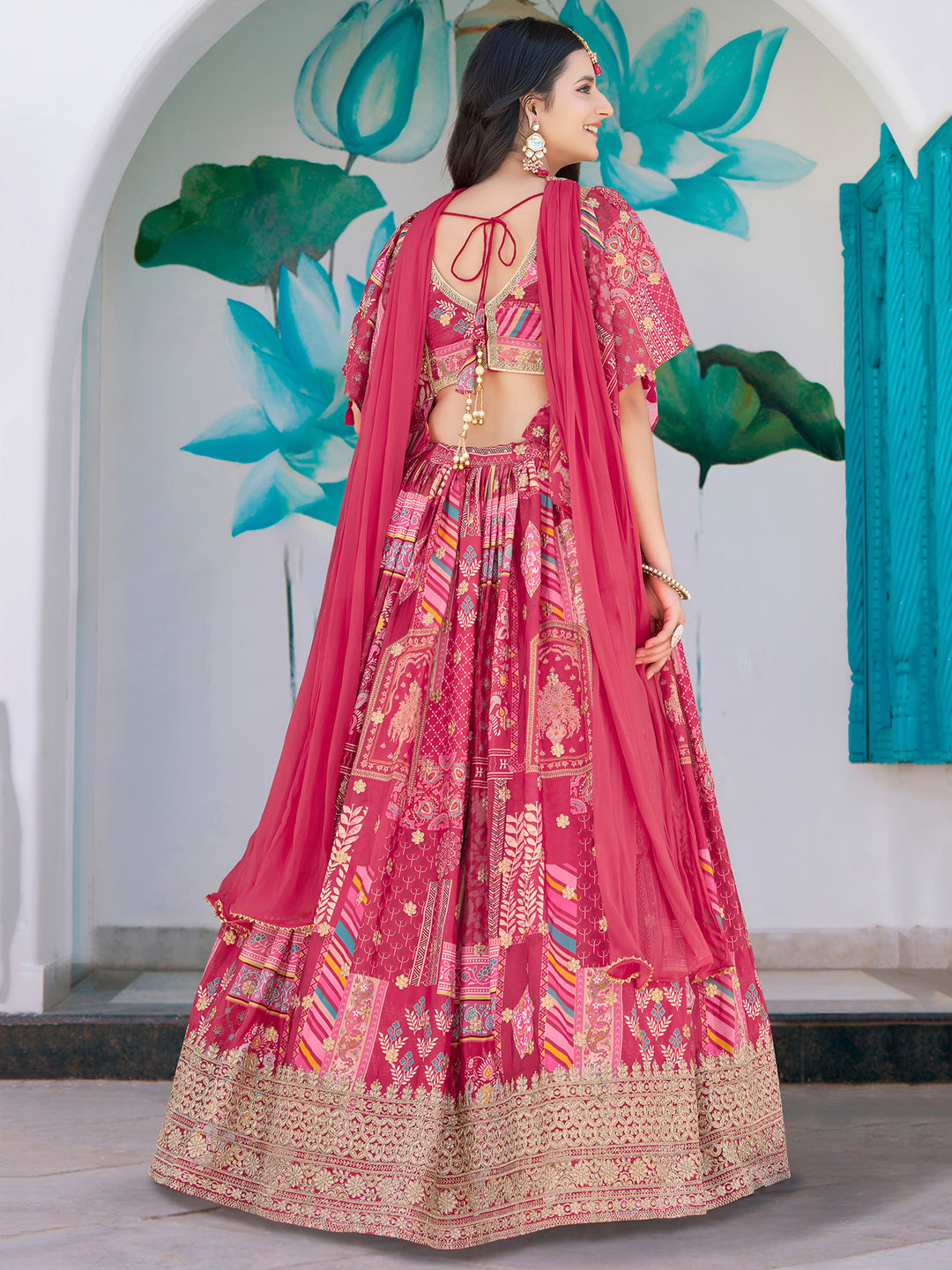 A Palette Of Joy Chinnon Silk Lehenga