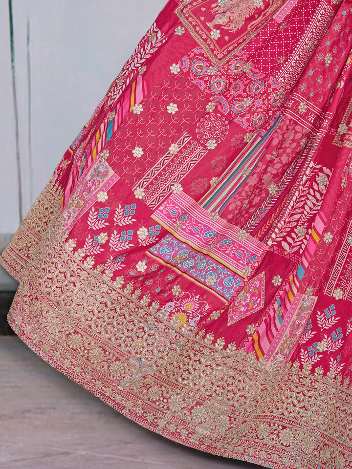 A Palette Of Joy Chinnon Silk Lehenga