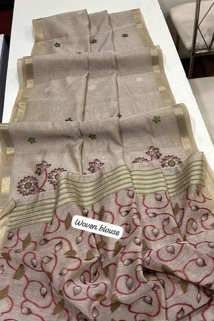 Kamdhenu Special Muga Cotton Saree