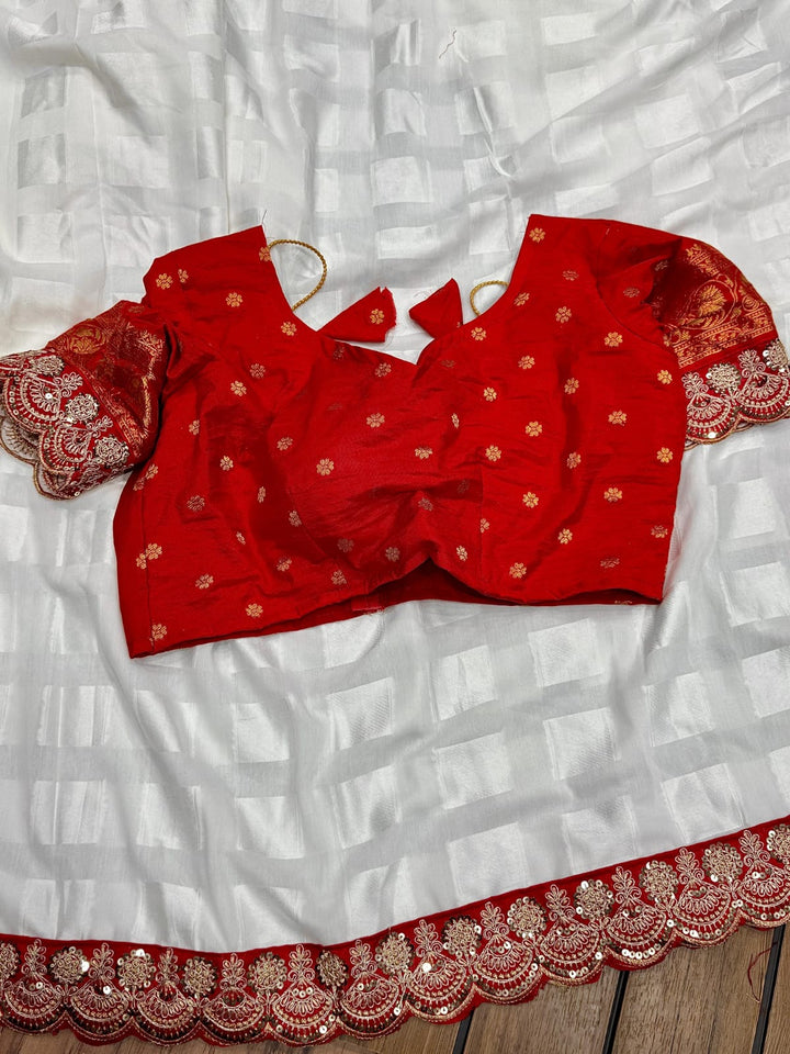 Durga Puja Special Muslin Silk Saree