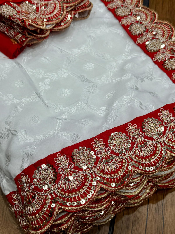 Durga Puja Special Muslin Silk Saree