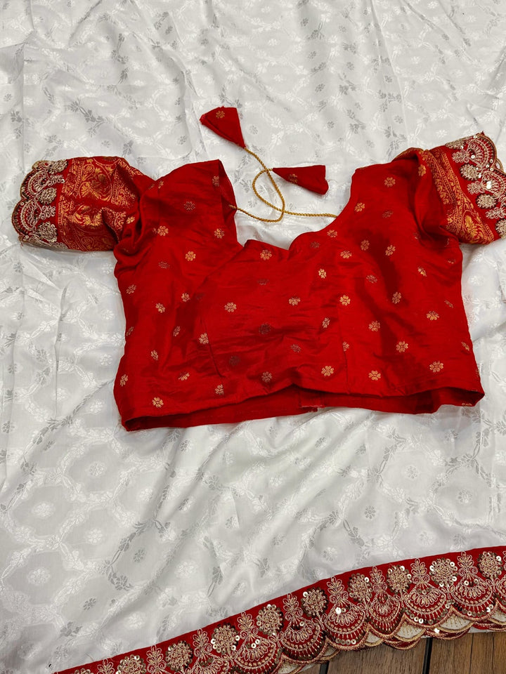 Durga Puja Special Muslin Silk Saree