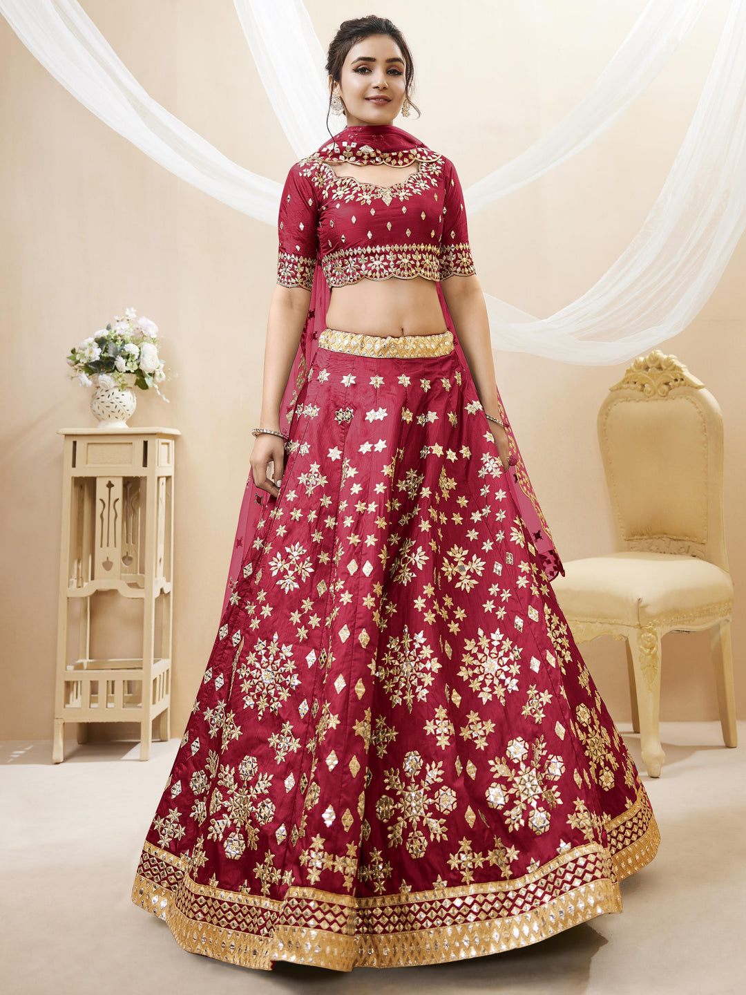 Wildflower Fancy Silk Lehenga