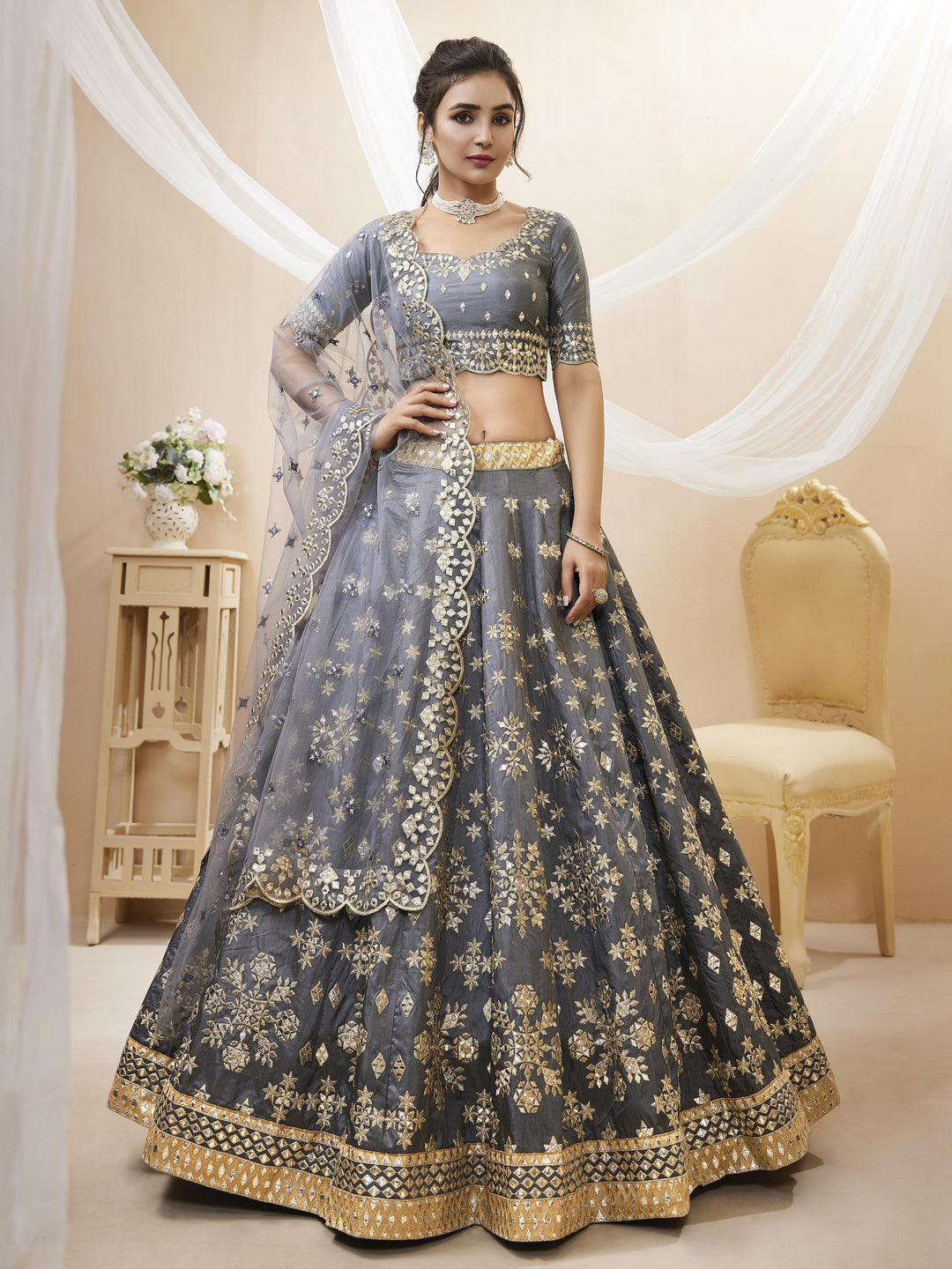 Wildflower Fancy Silk Lehenga