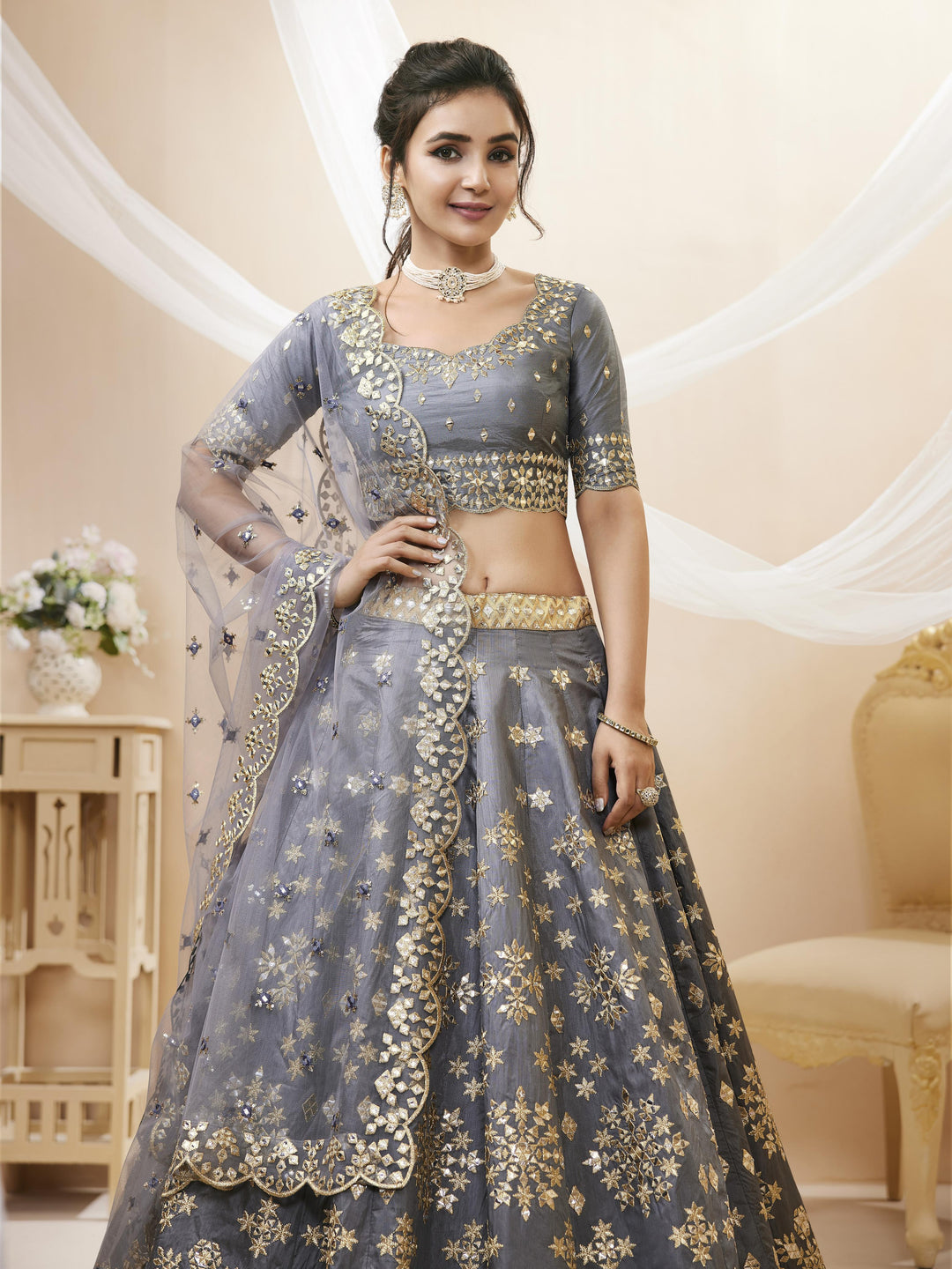 Wildflower Fancy Silk Lehenga
