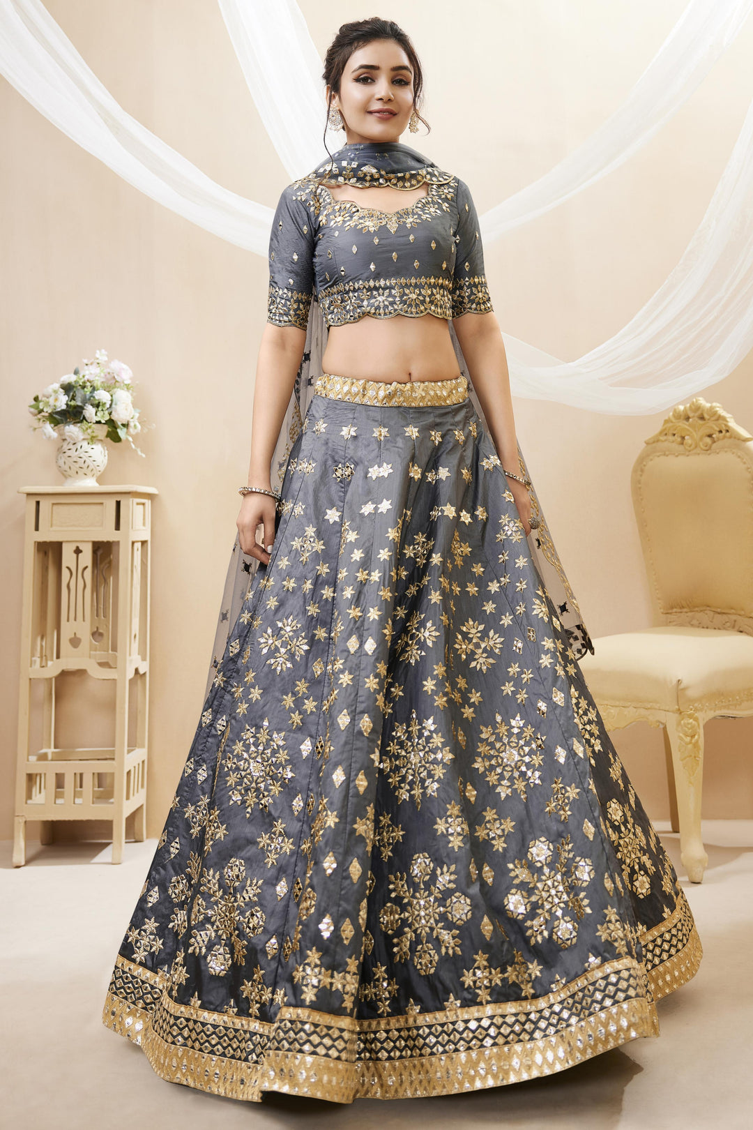 Wildflower Fancy Silk Lehenga