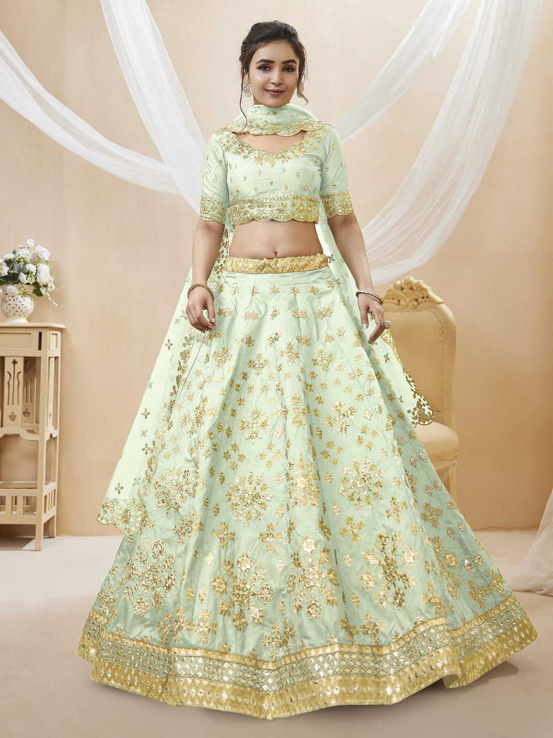 Wildflower Fancy Silk Lehenga
