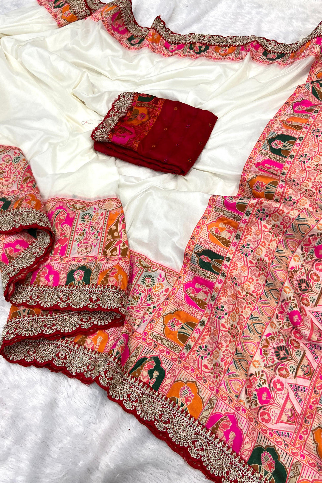 Lighted Eve Khaddi Georgette Banarasi Saree