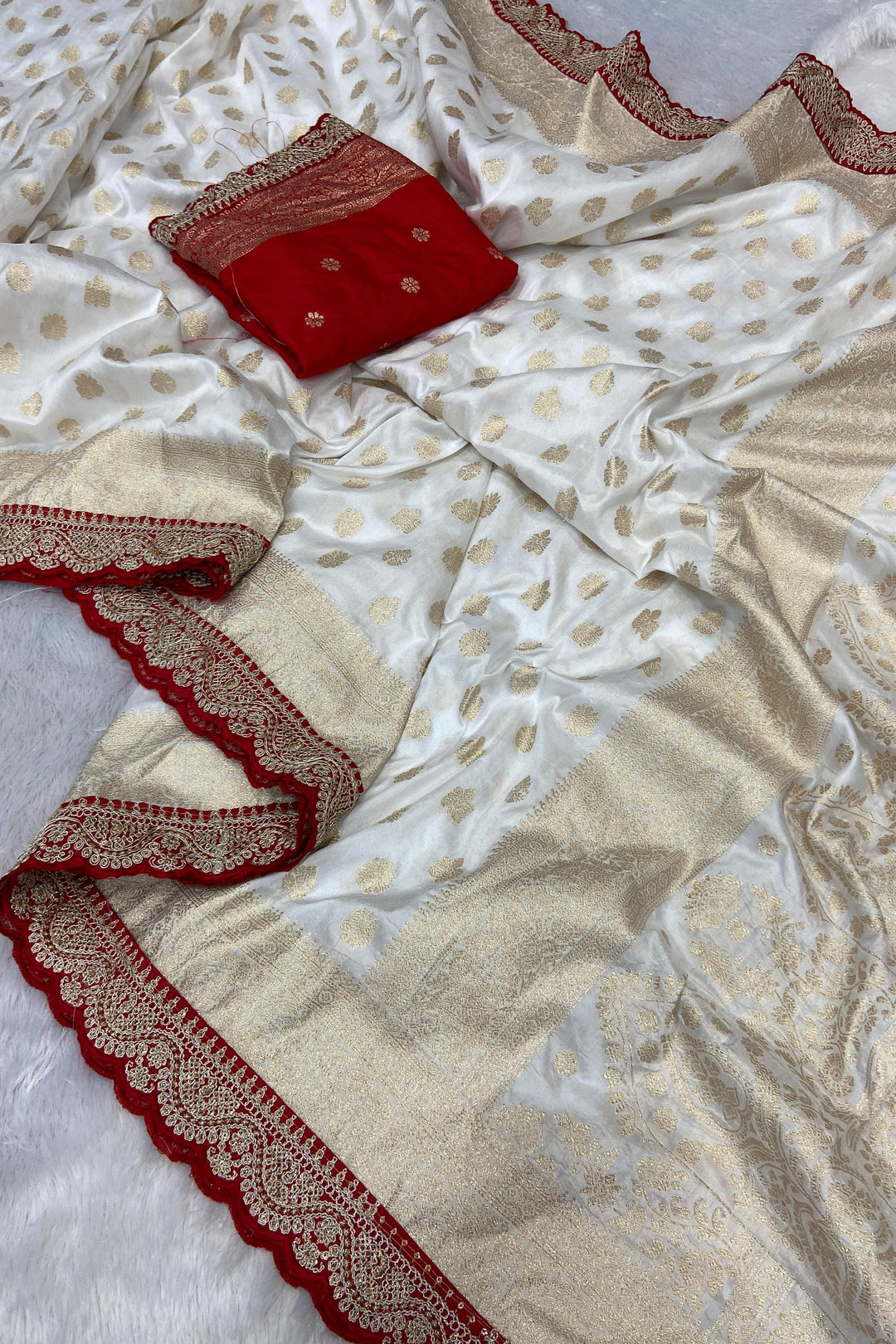 Lighted Eve Khaddi Georgette Banarasi Saree