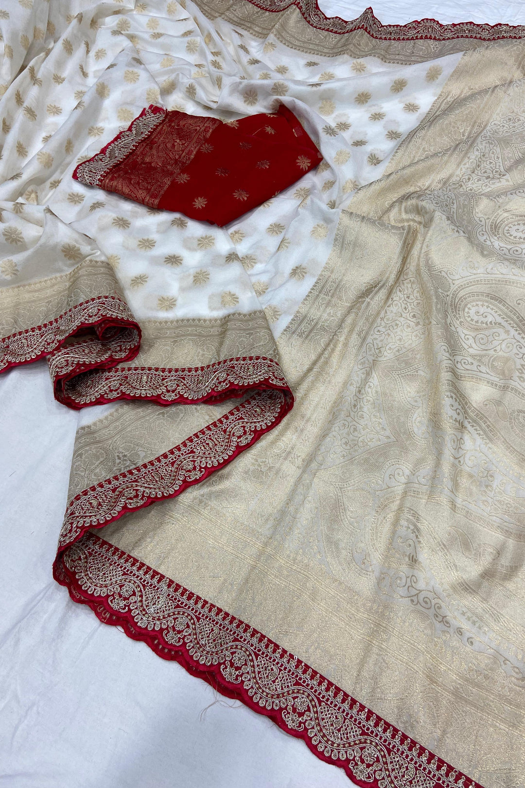 Lighted Eve Khaddi Georgette Banarasi Saree