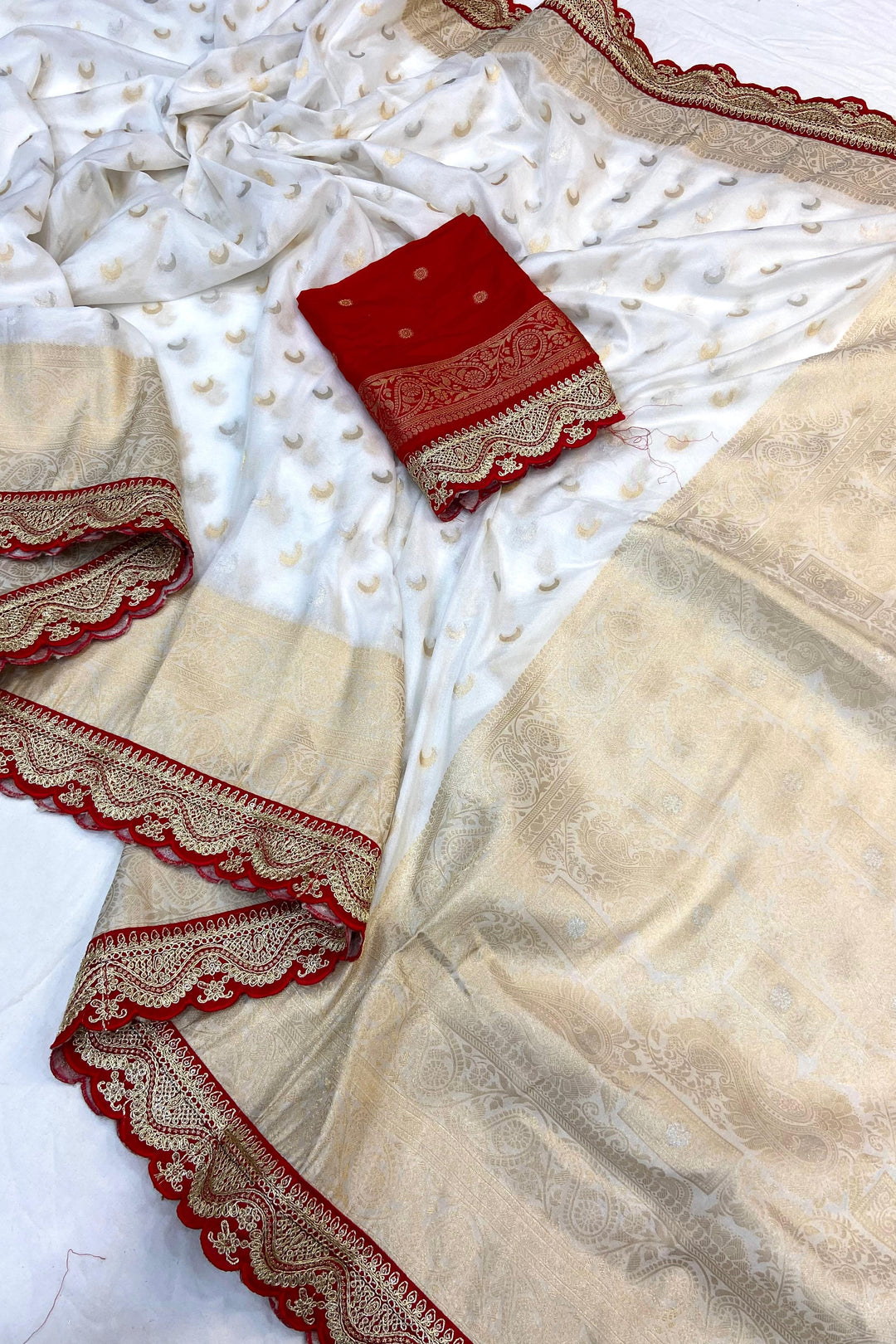 Lighted Eve Khaddi Georgette Banarasi Saree