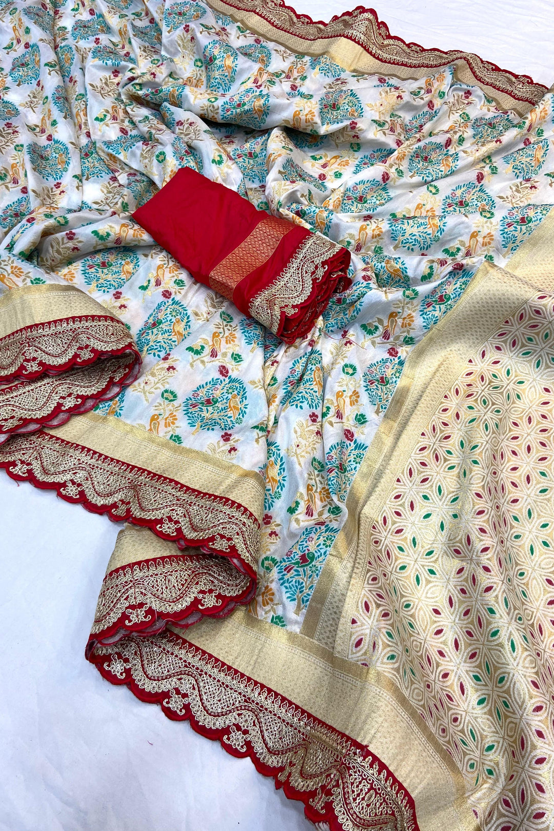 Lighted Eve Khaddi Georgette Banarasi Saree