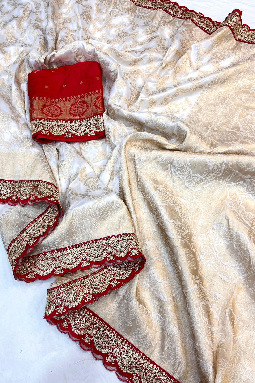 Lighted Eve Khaddi Georgette Banarasi Saree