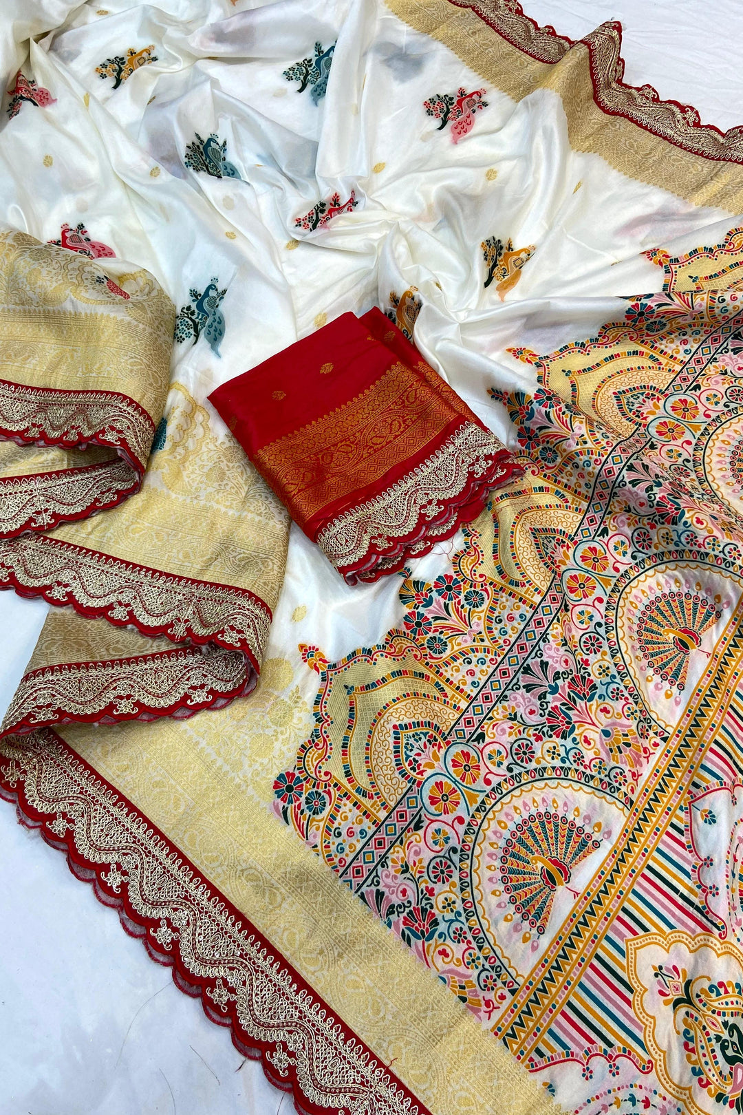 Lighted Eve Khaddi Georgette Banarasi Saree