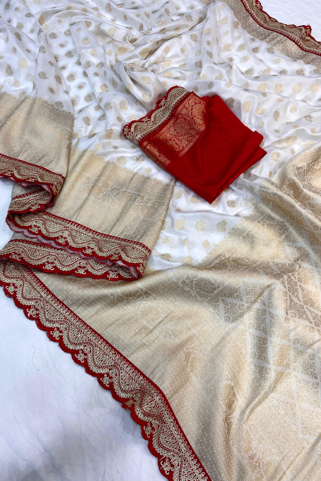 Lighted Eve Khaddi Georgette Banarasi Saree