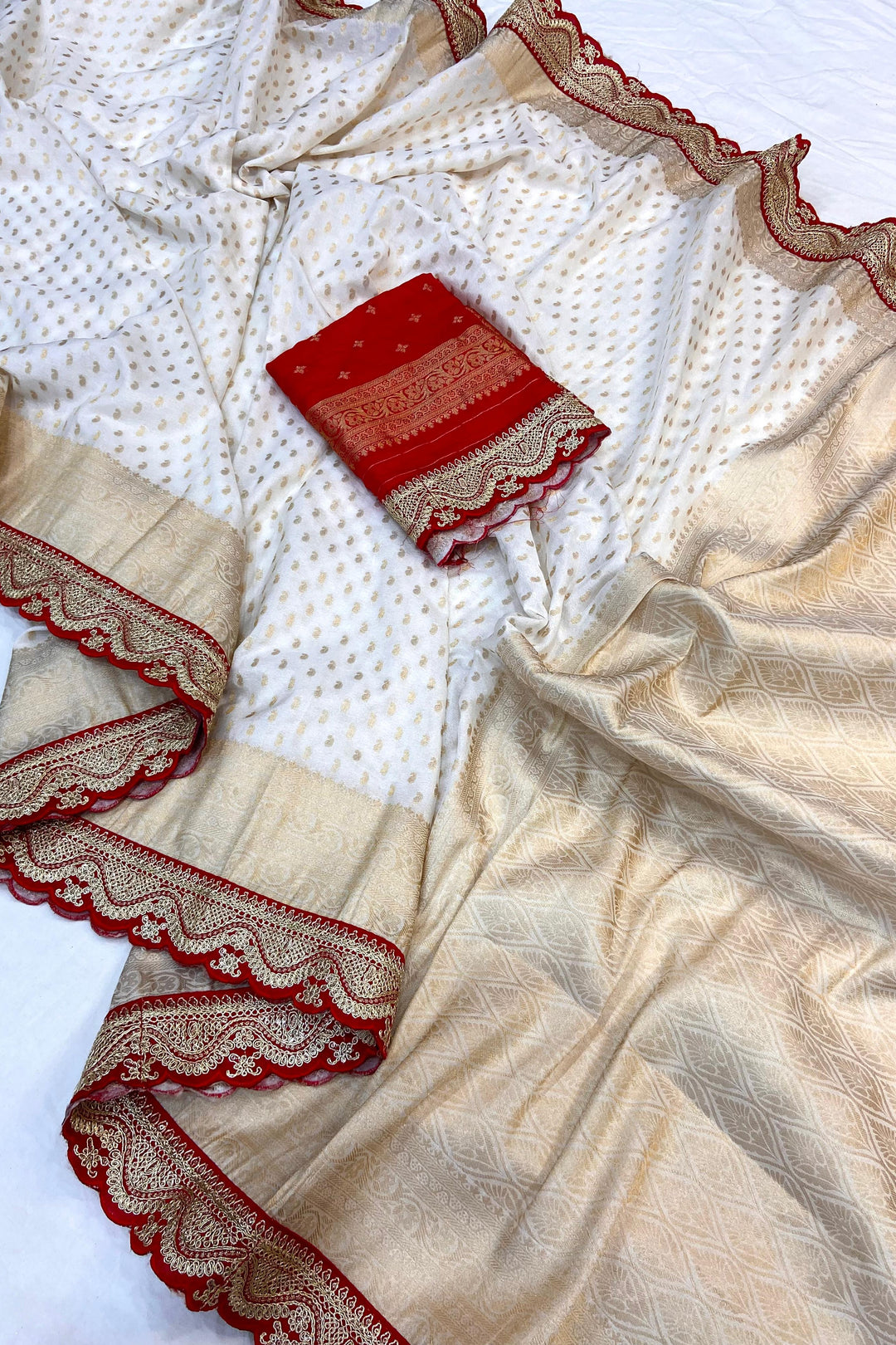 Lighted Eve Khaddi Georgette Banarasi Saree