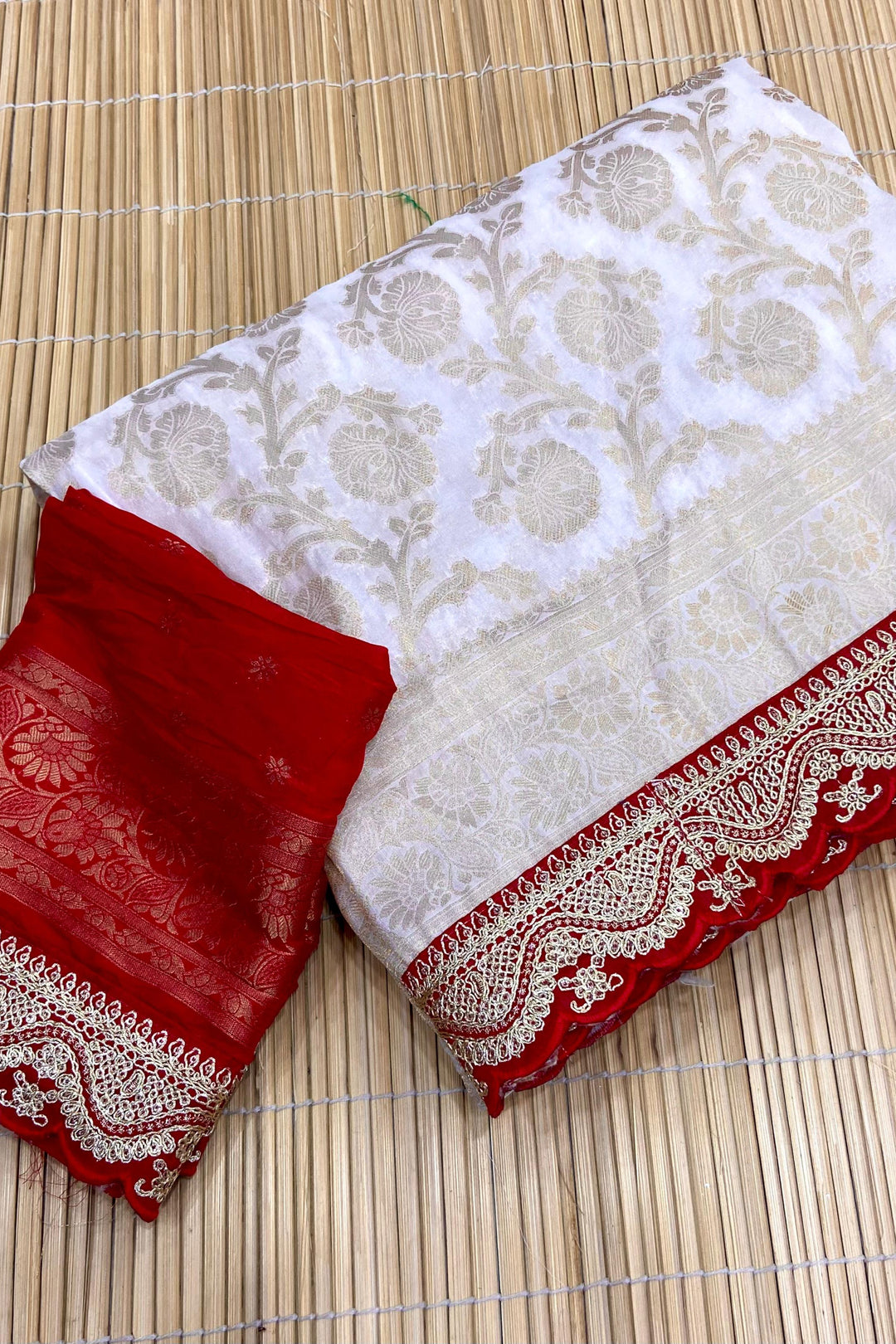 Lighted Eve Khaddi Georgette Banarasi Saree