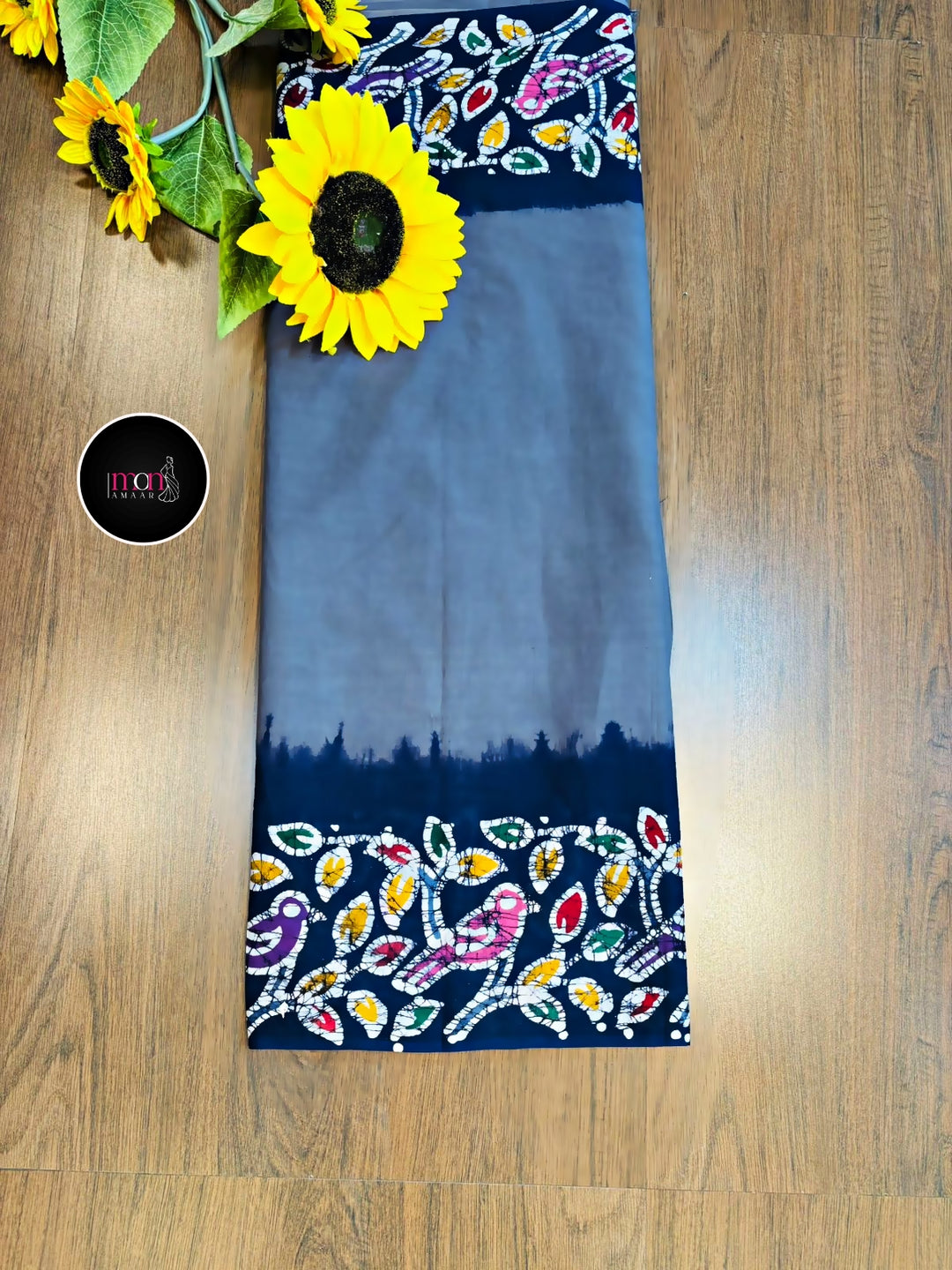 Aalpona- Handloom Mul Cotton Saree