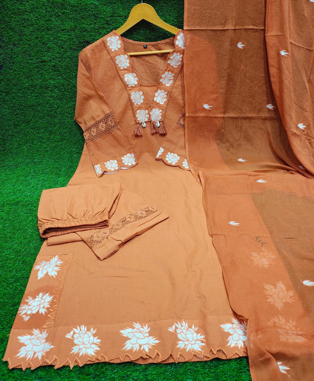 Petal Passion Cotton Kurti Set