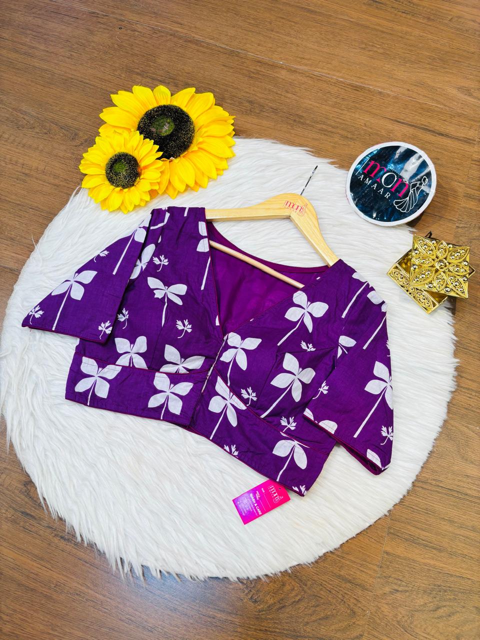 Leafsong Designer Cotton Blouse