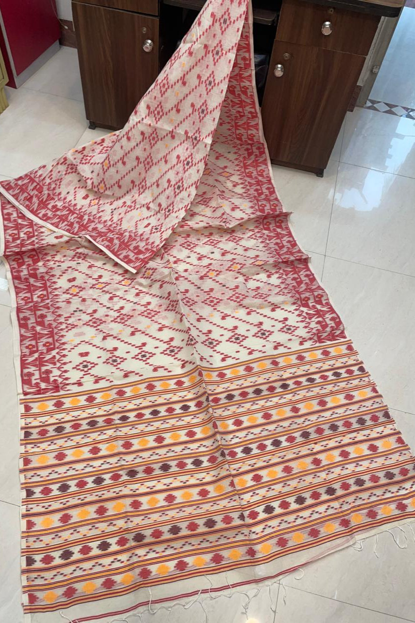Abir Aalo Bangladeshi Style Dhakai Jamdani Saree