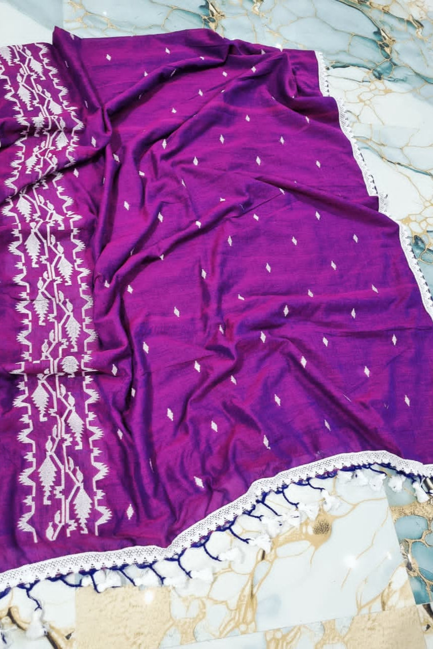 Komol Rongini Khadi Cotton Saree