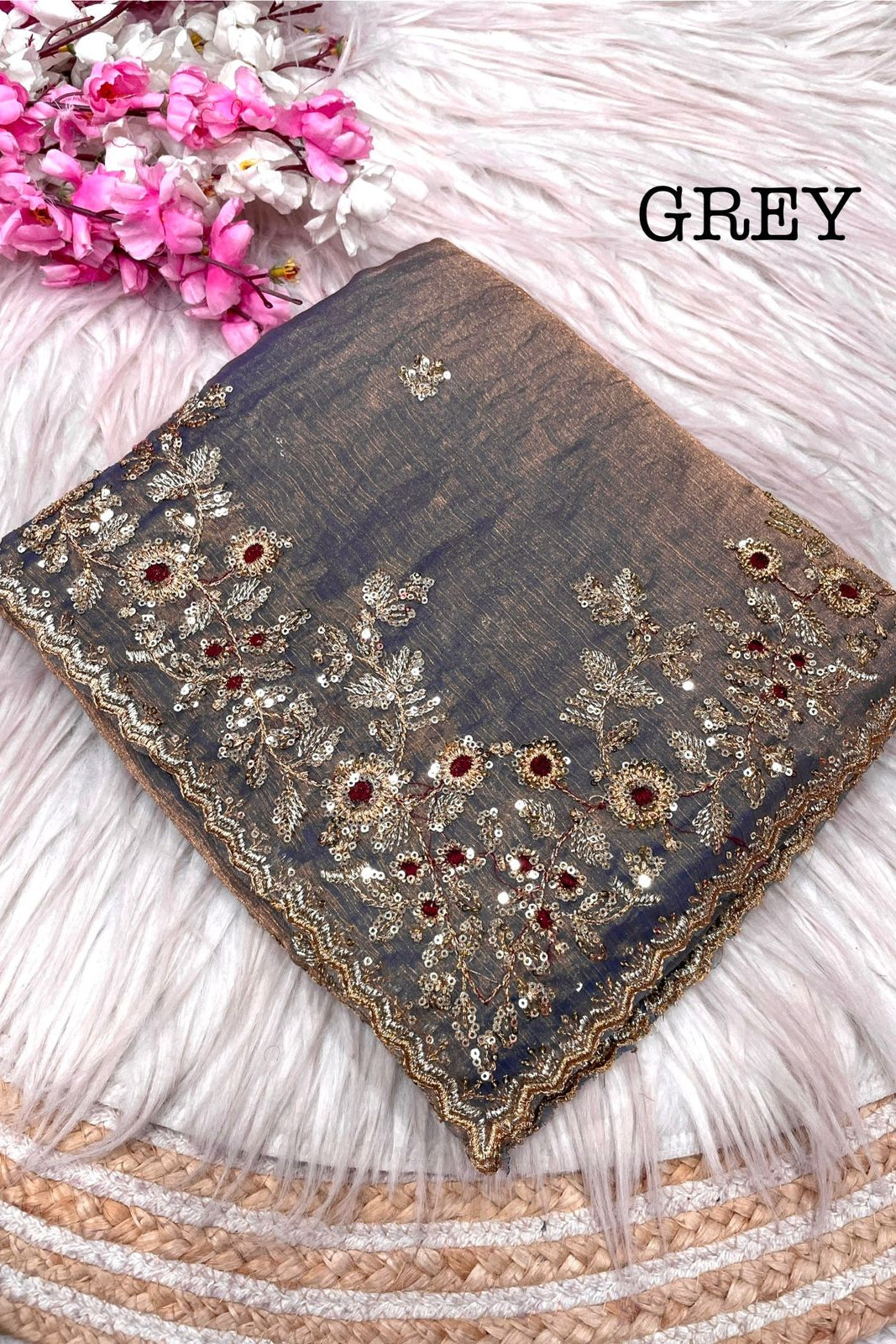 Malati Melody Fancy Chiffon Saree