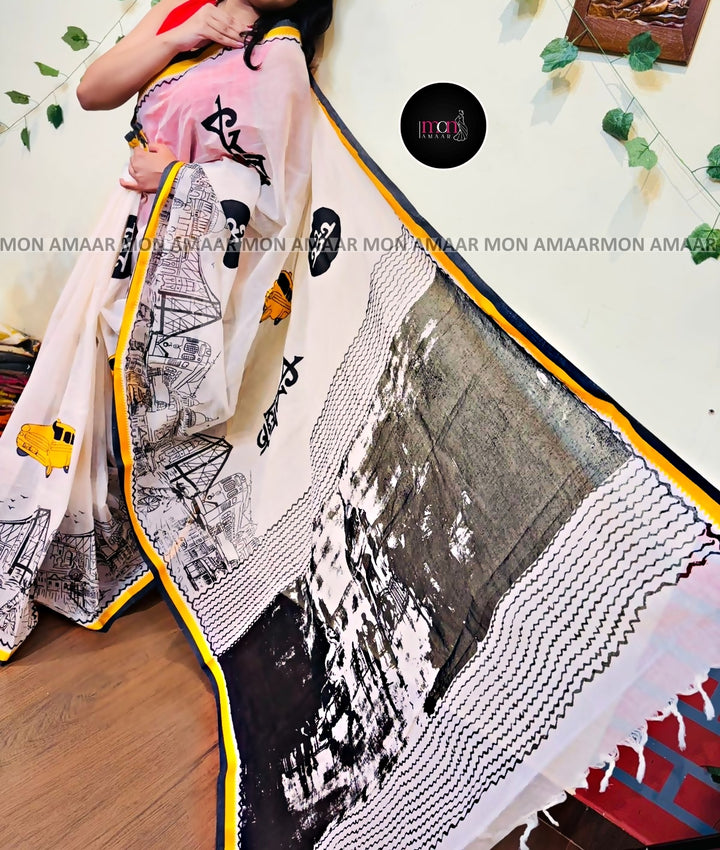 My  Love letter to Kolkata -Handloom Saree