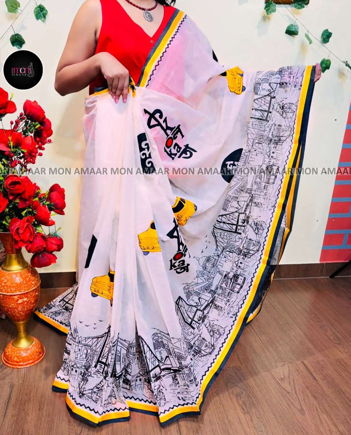 My  Love letter to Kolkata -Handloom Saree
