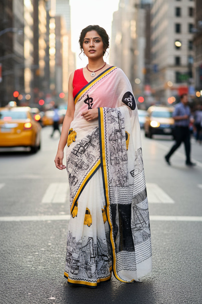 My  Love letter to Kolkata -Handloom Saree