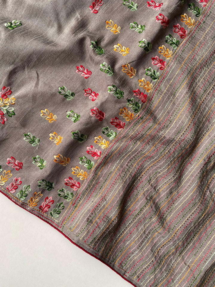 Flow Of Joy Jute Tussar Silk Saree