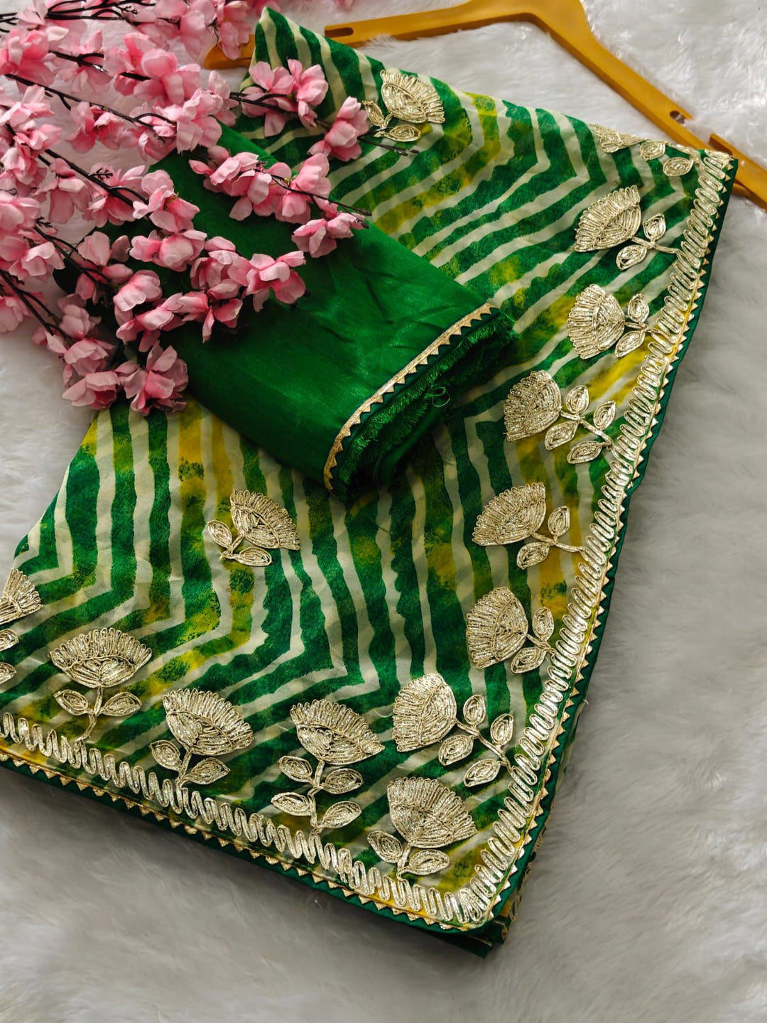 Lily of Dreams Georgette Silk Saree