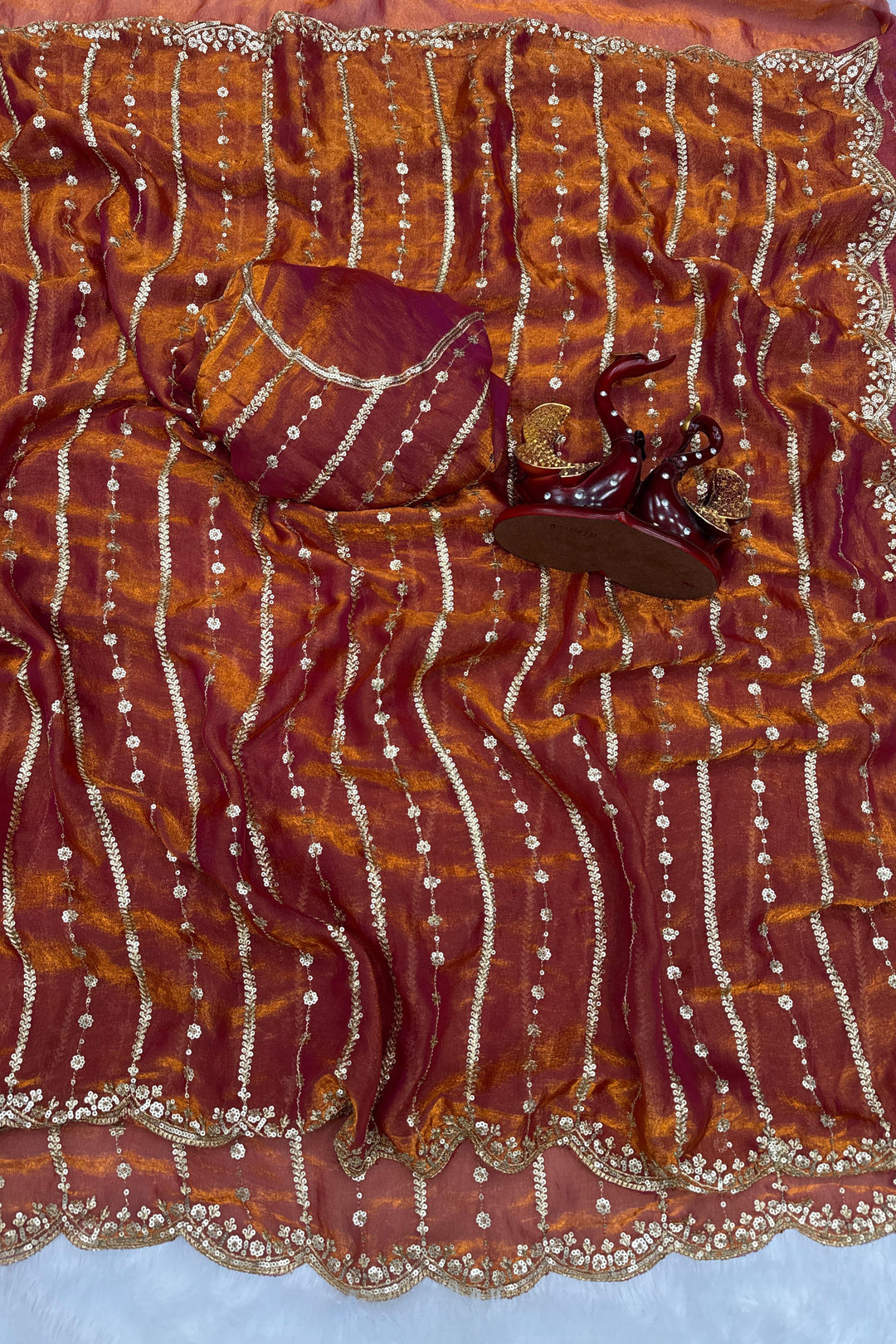 Flow Of The Flute Fancy Silk Saree
