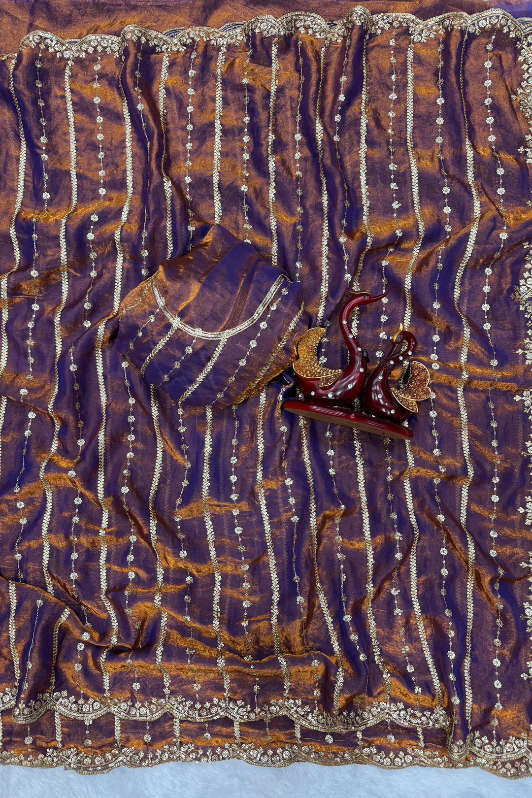 Flow Of The Flute Fancy Silk Saree