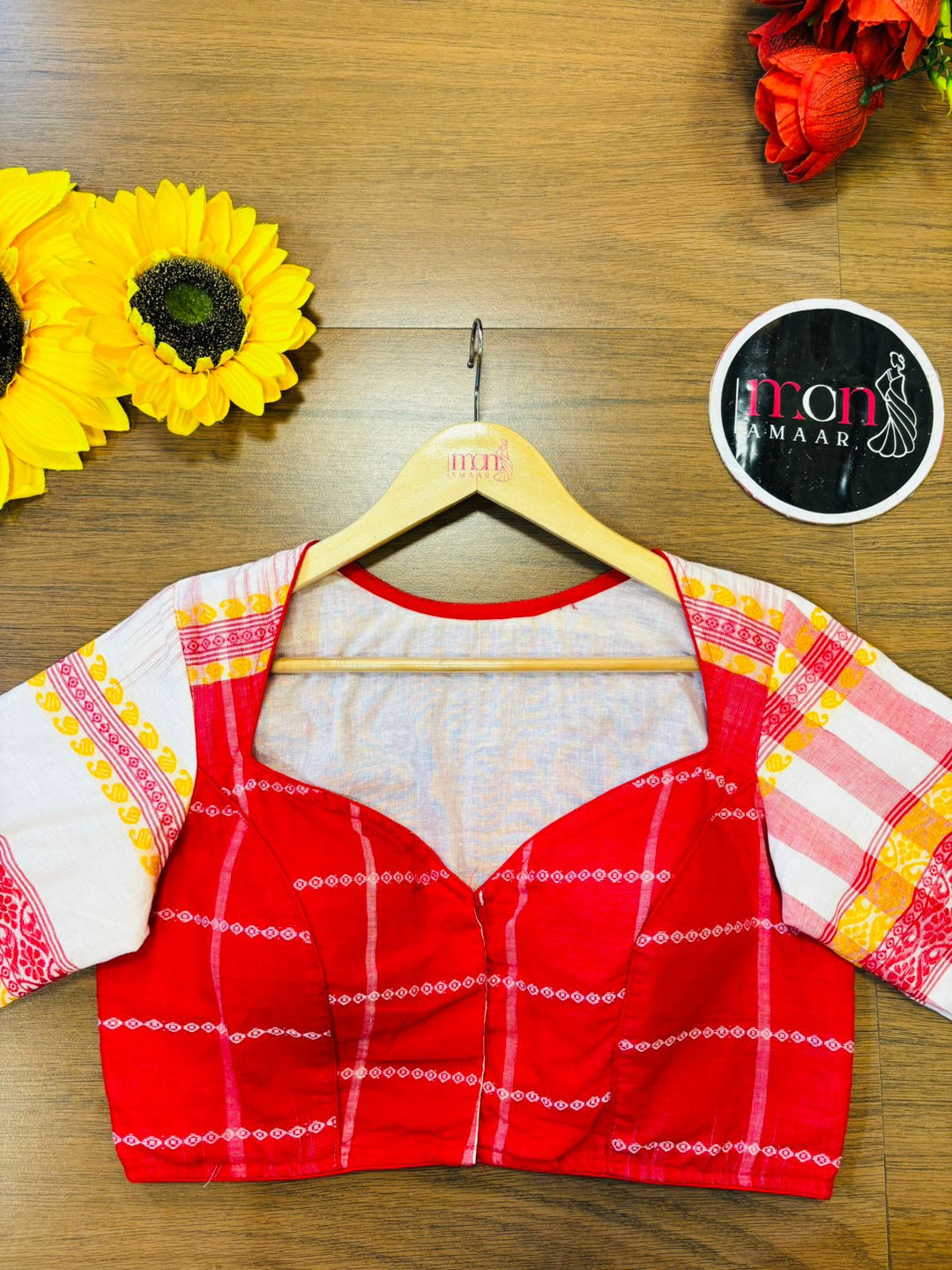 Aaradhya Ashtami Khadi Cotton Blouse