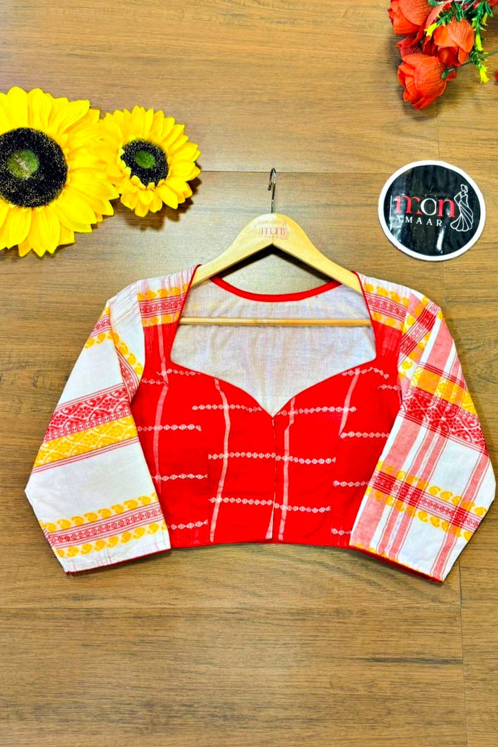 Aaradhya Ashtami Khadi Cotton Blouse