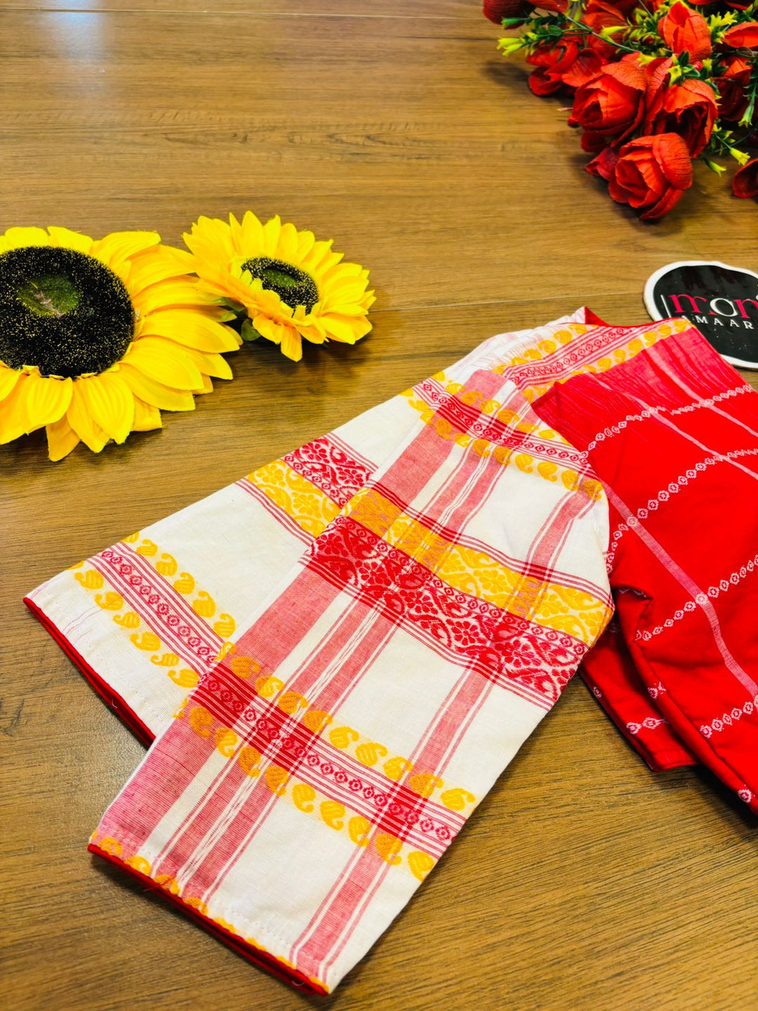 Aaradhya Ashtami Khadi Cotton Blouse