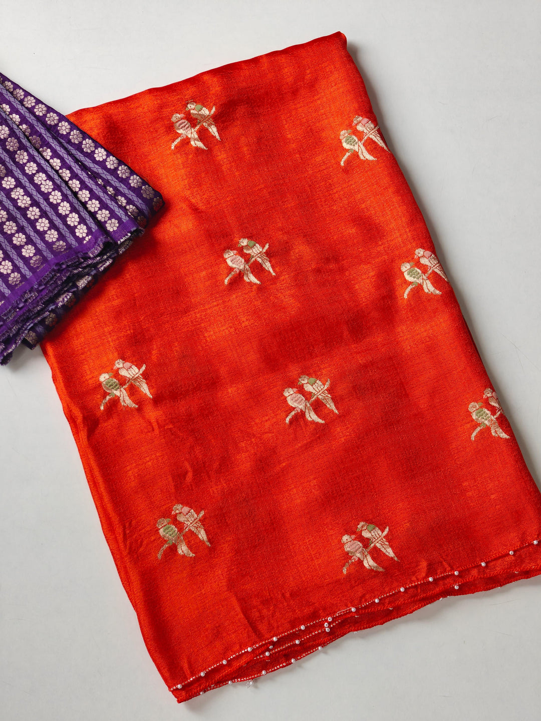 Ananta Aabha Jute Crush Silk Saree