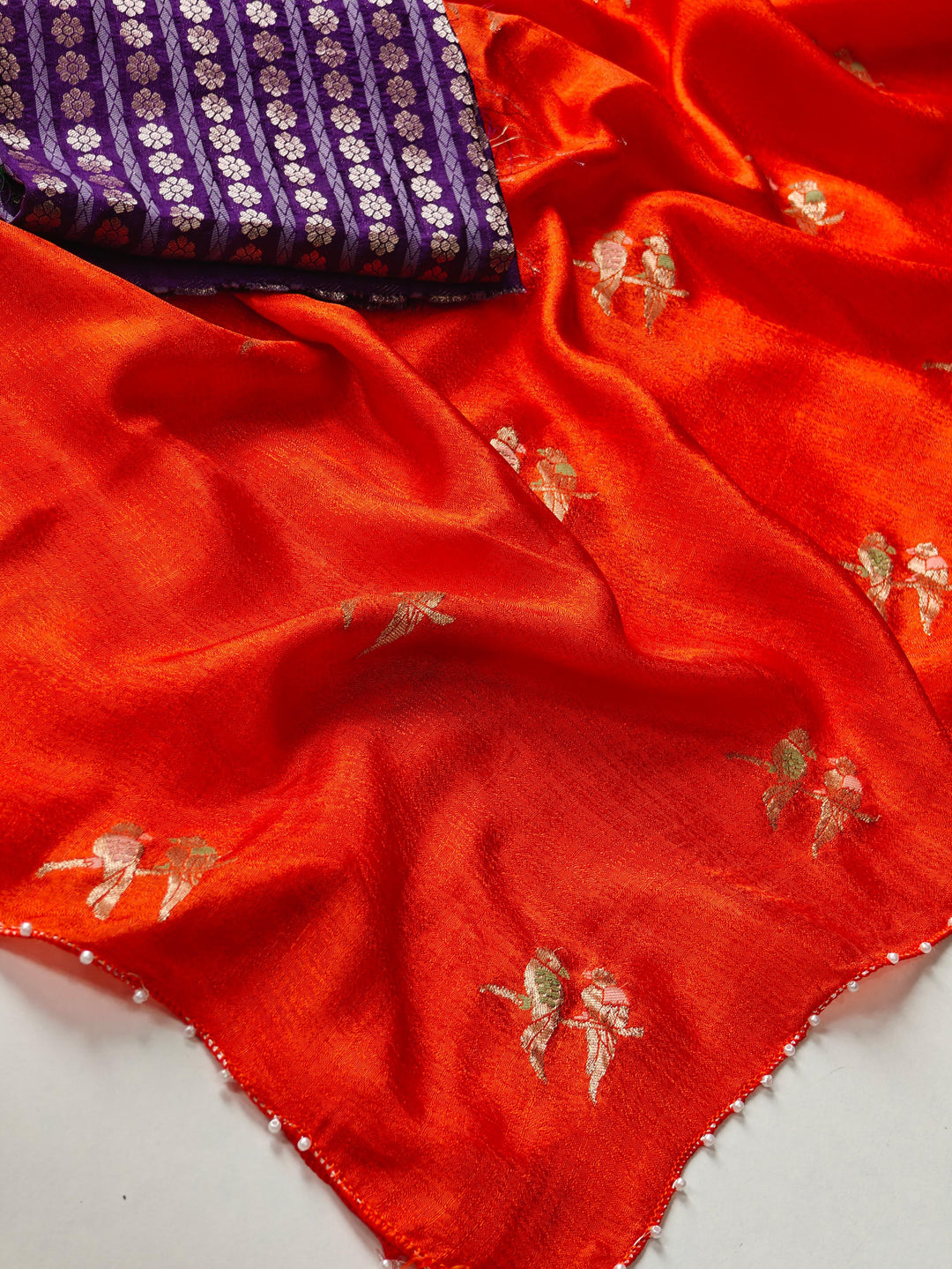 Ananta Aabha Jute Crush Silk Saree