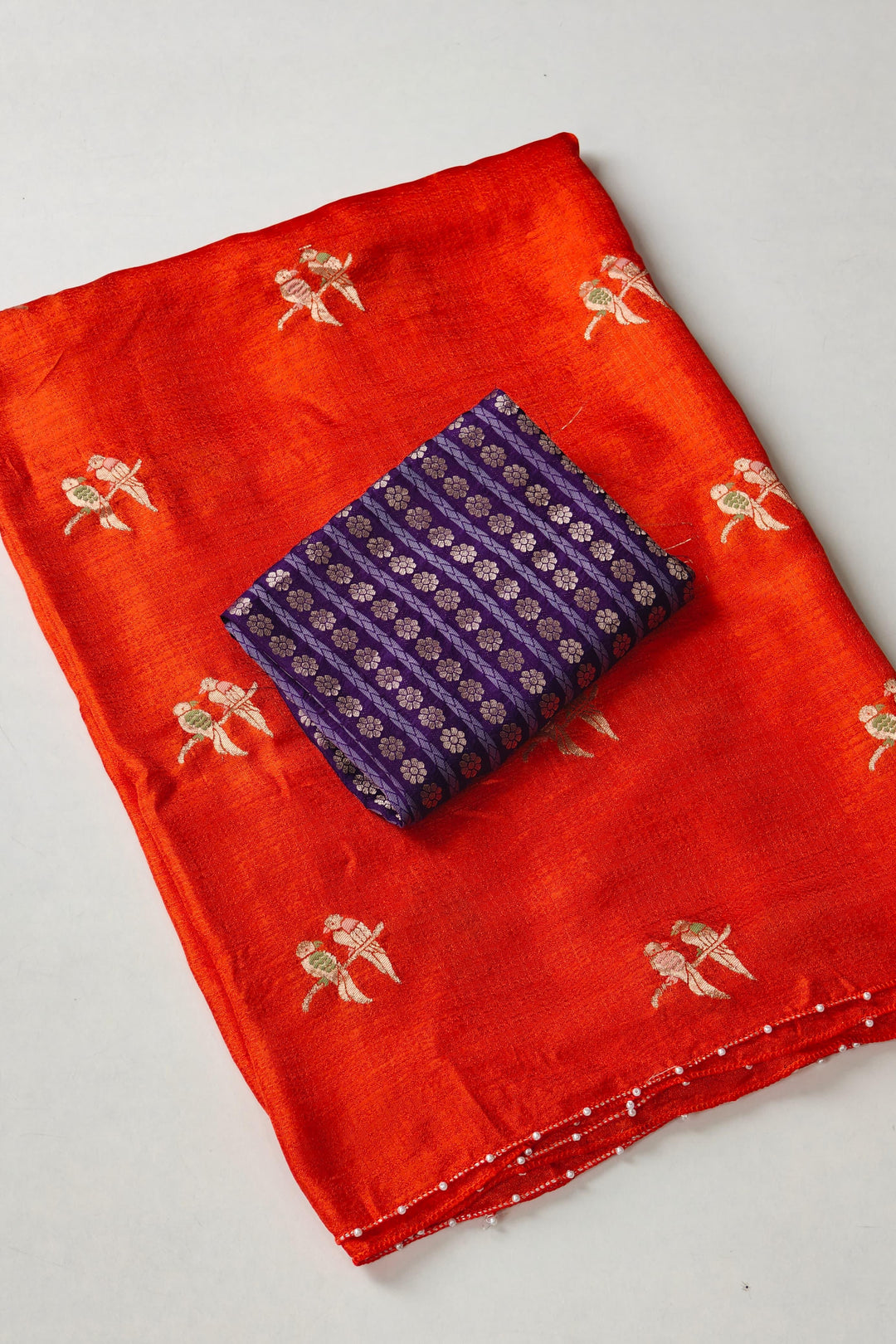 Ananta Aabha Jute Crush Silk Saree