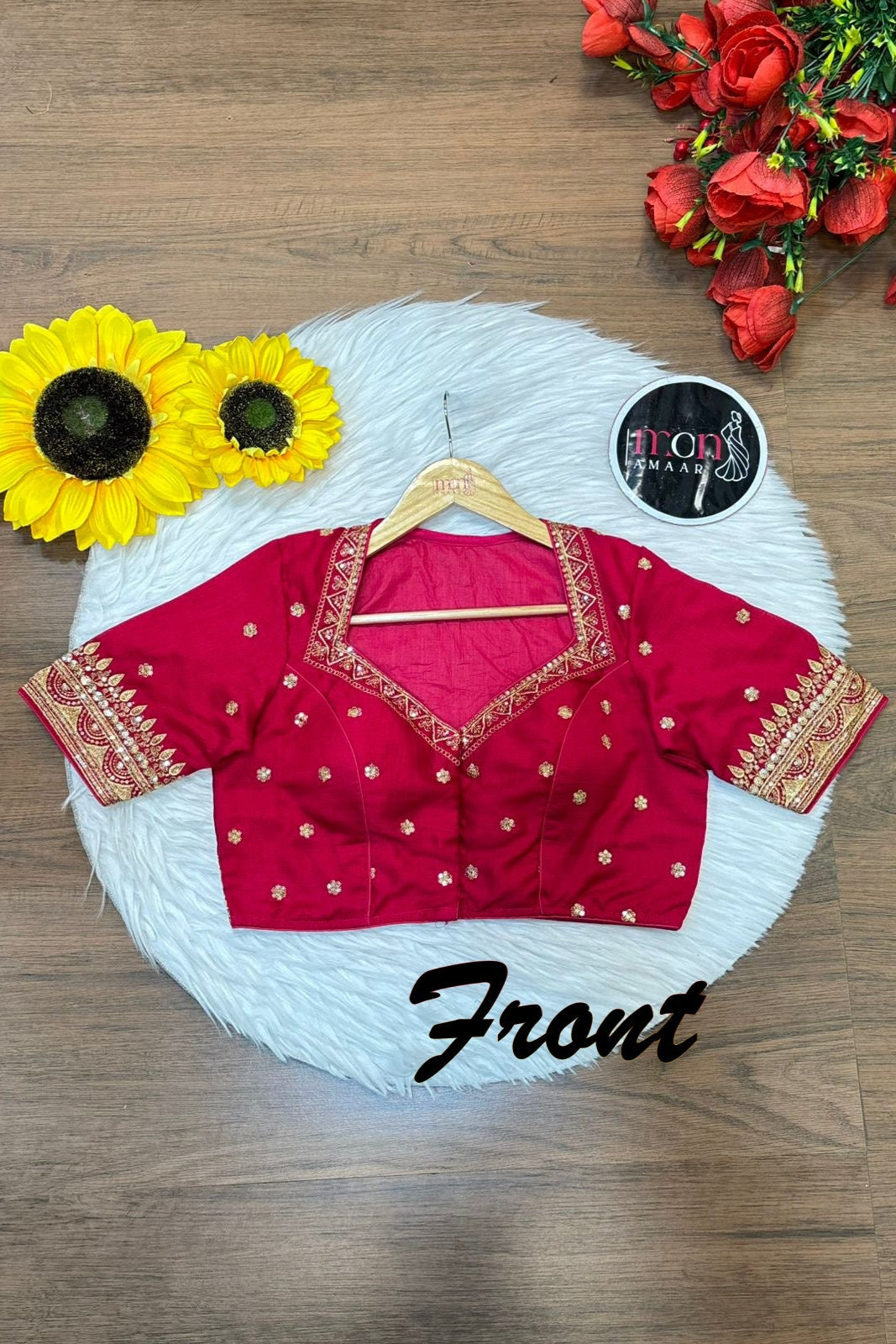 Everflowing Vichitra Pink Silk Blouse