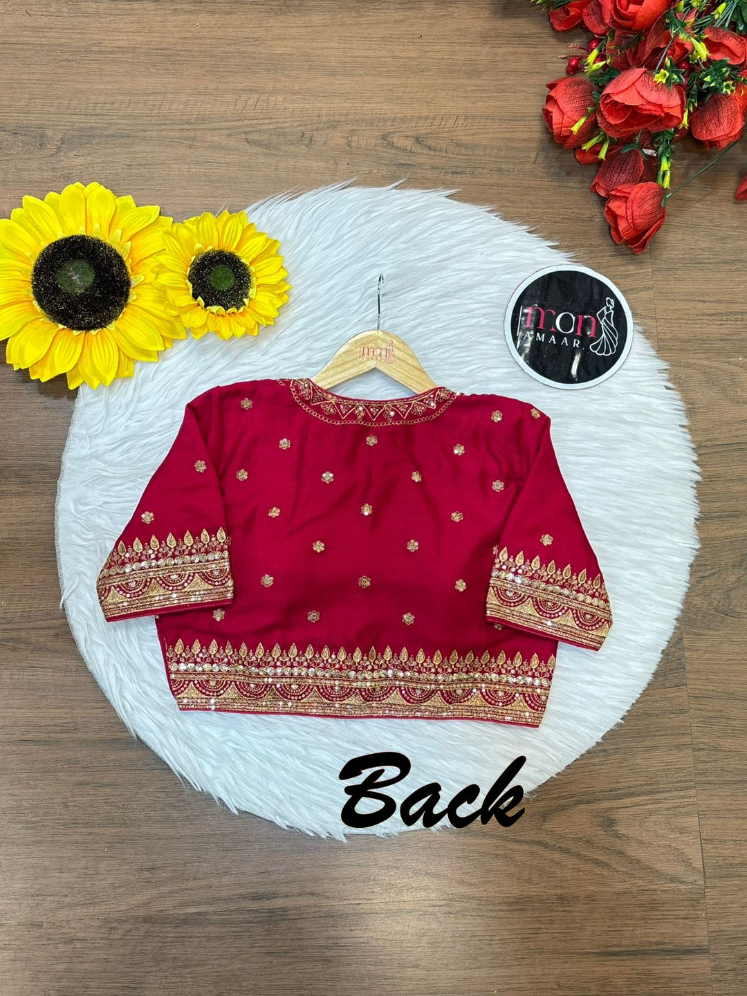 Everflowing Vichitra Pink Silk Blouse