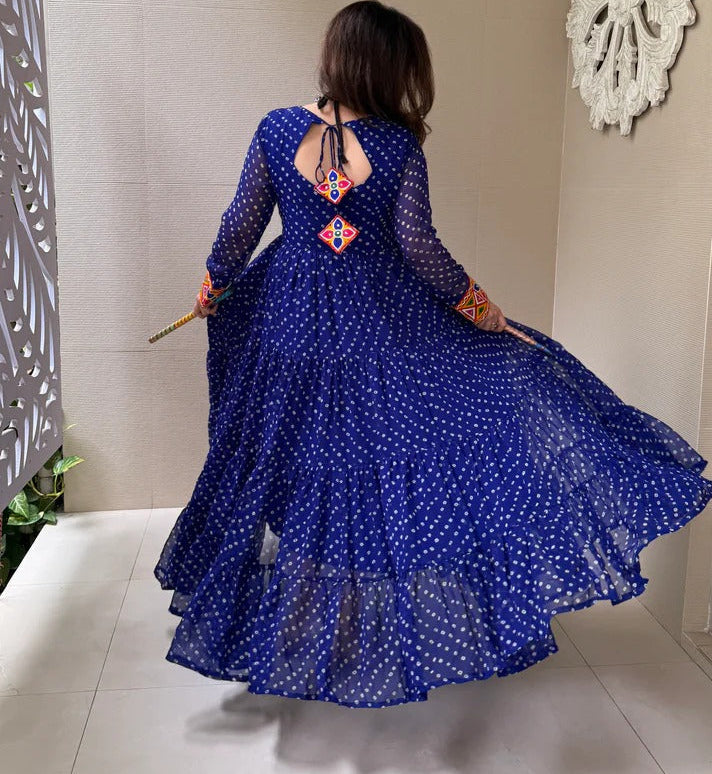 Bliss In Bloom Georgette Gown Set