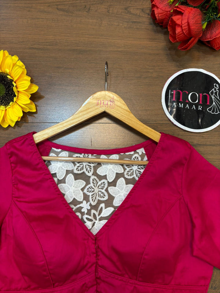 Elite Crochet Pink Blouse