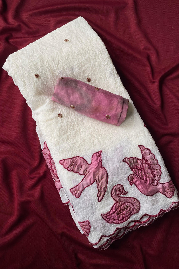 The Last Fly Crush Silk Saree