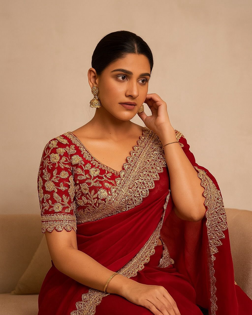 Grace of Dance Fancy Satin Silk Saree